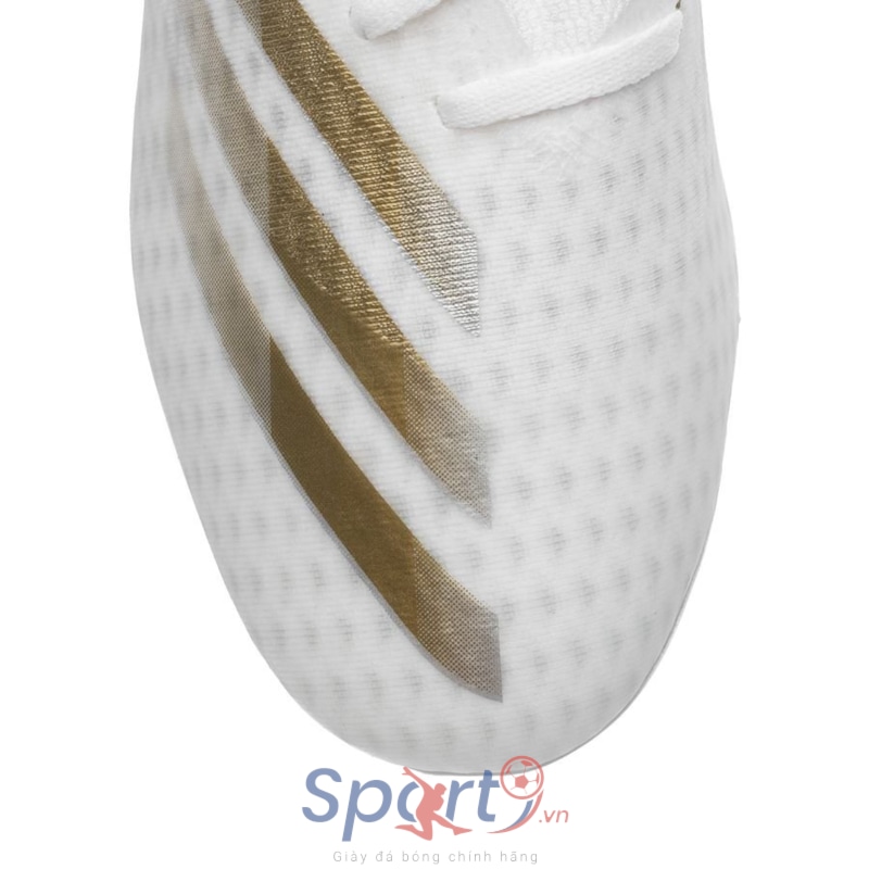 adidas X Ghosted .3 FG/AG Inflight - Footwear White/Metallic Gold/Silver Metallic